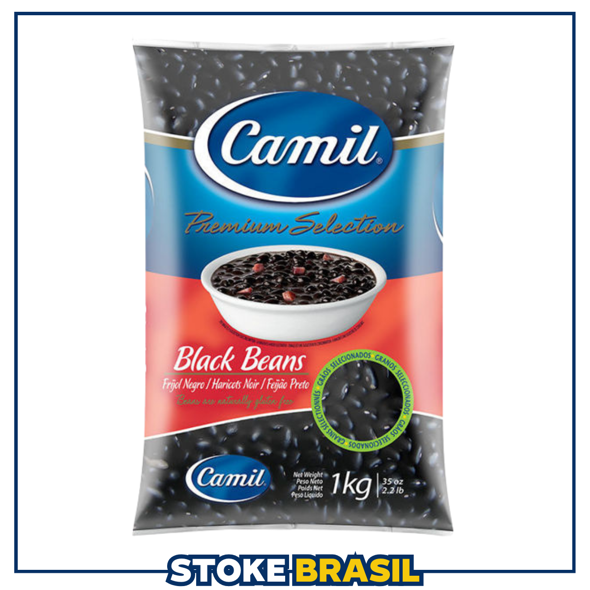 Camil – Feijão Preto Premium Selection (1kg)