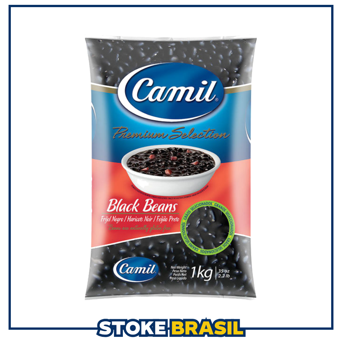 Camil – Feijão Preto Premium Selection (1kg)