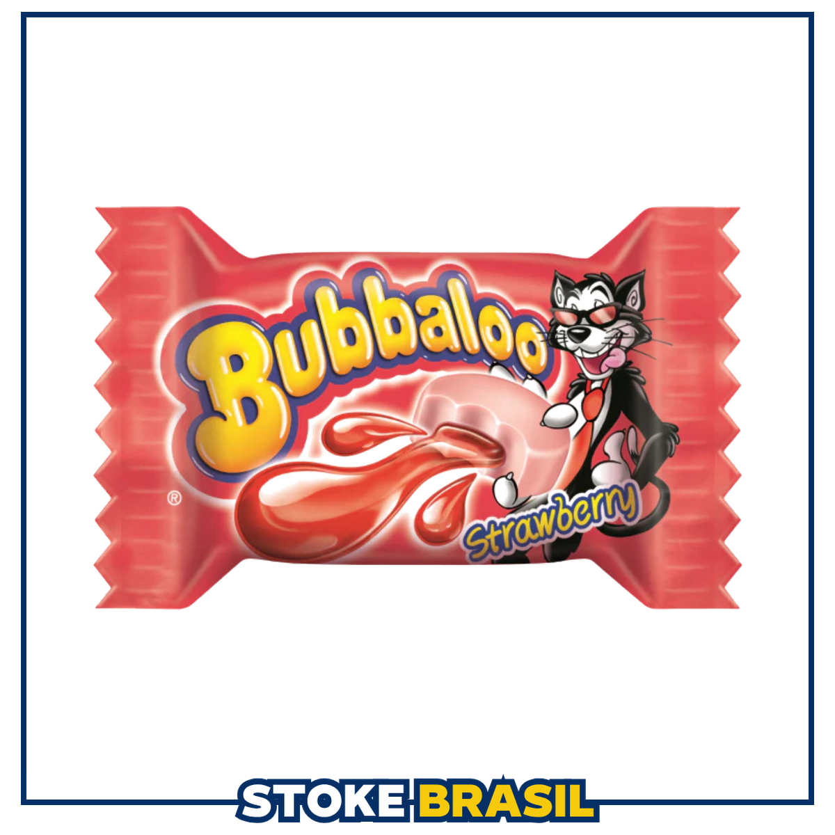Bubbaloo – Chiclete Sabor Morango (5g)