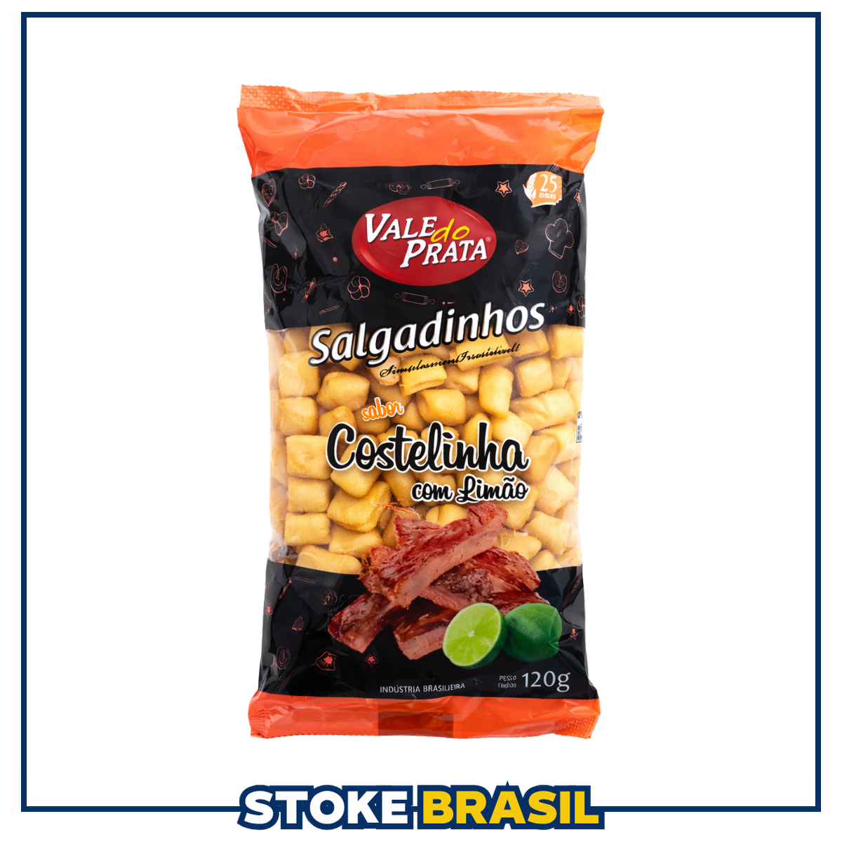 Vale do Prata – Salgadinho Sabor Costelinha com Limão (120g)