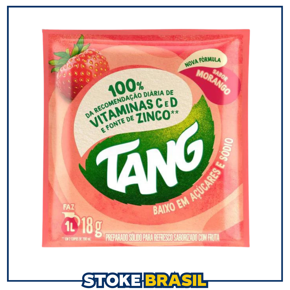 Tang – Suco em Pó Sabor Morango (18g)
