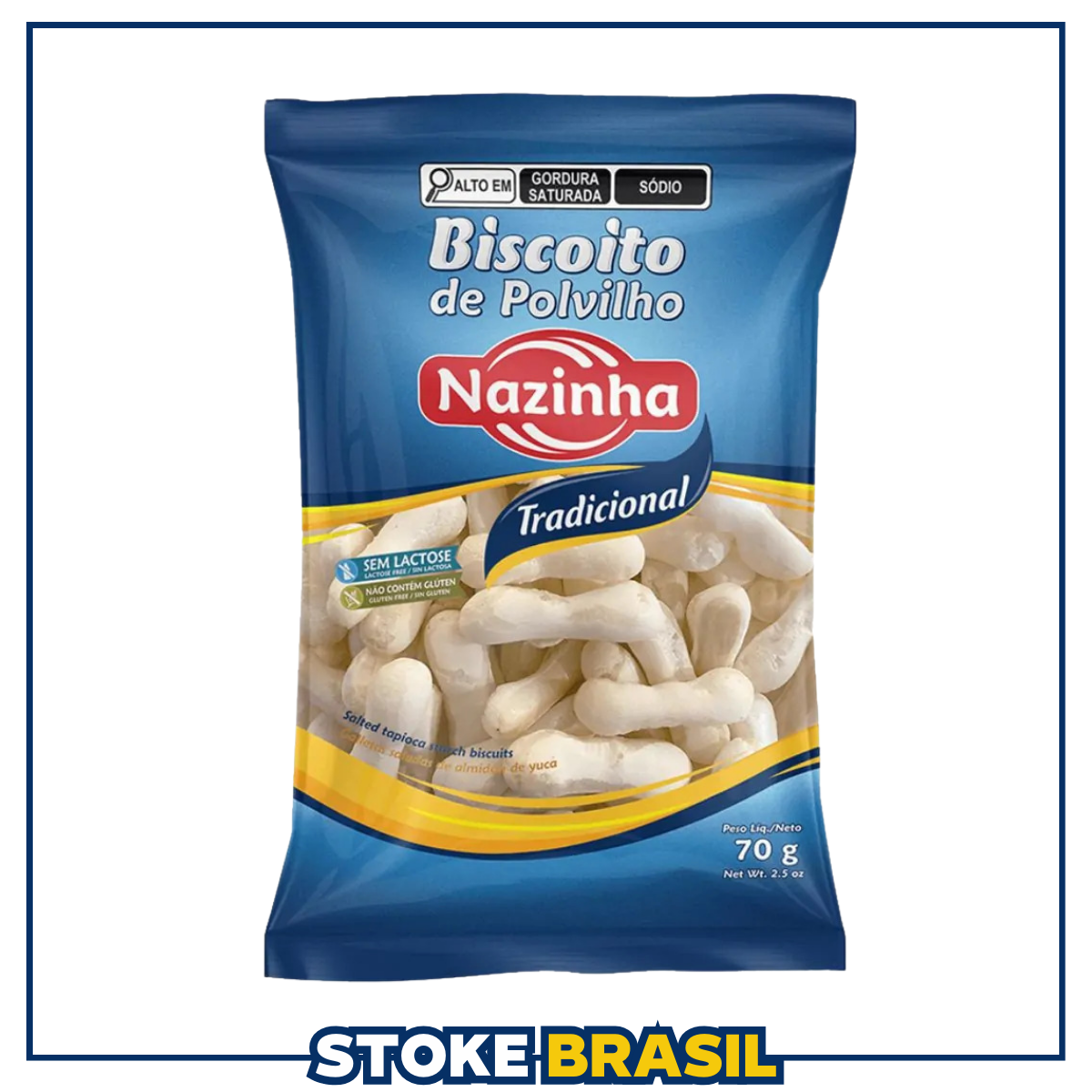 Nazinha – Biscoito de Polvilho Tradicional (70g)