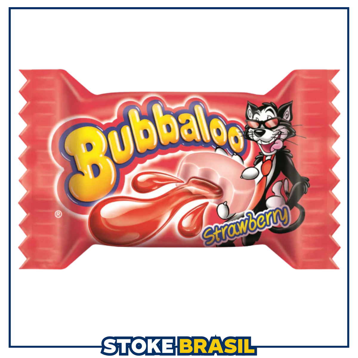 Bubbaloo – Chiclete Sabor Morango (5g)