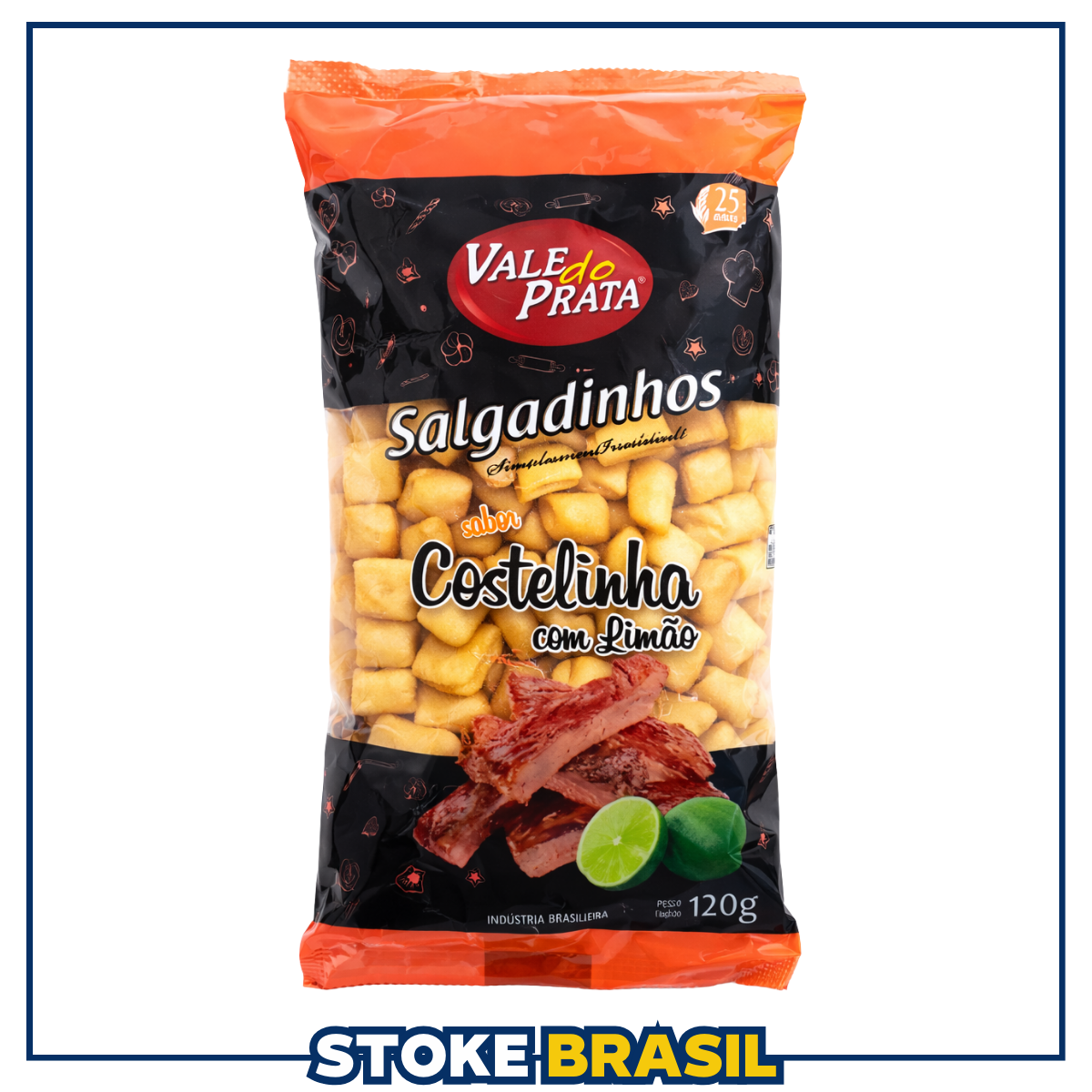 Vale do Prata – Salgadinho Sabor Costelinha com Limão (120g)