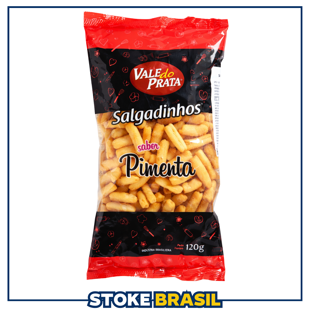 Vale do Prata – Salgadinho Sabor Pimenta (120g)